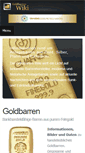 Mobile Screenshot of goldbarren-wiki.de