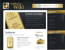 Tablet Screenshot of goldbarren-wiki.de